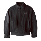 Veste en cuir et melton pour hommes