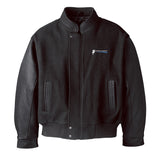 Veste en cuir et melton pour hommes