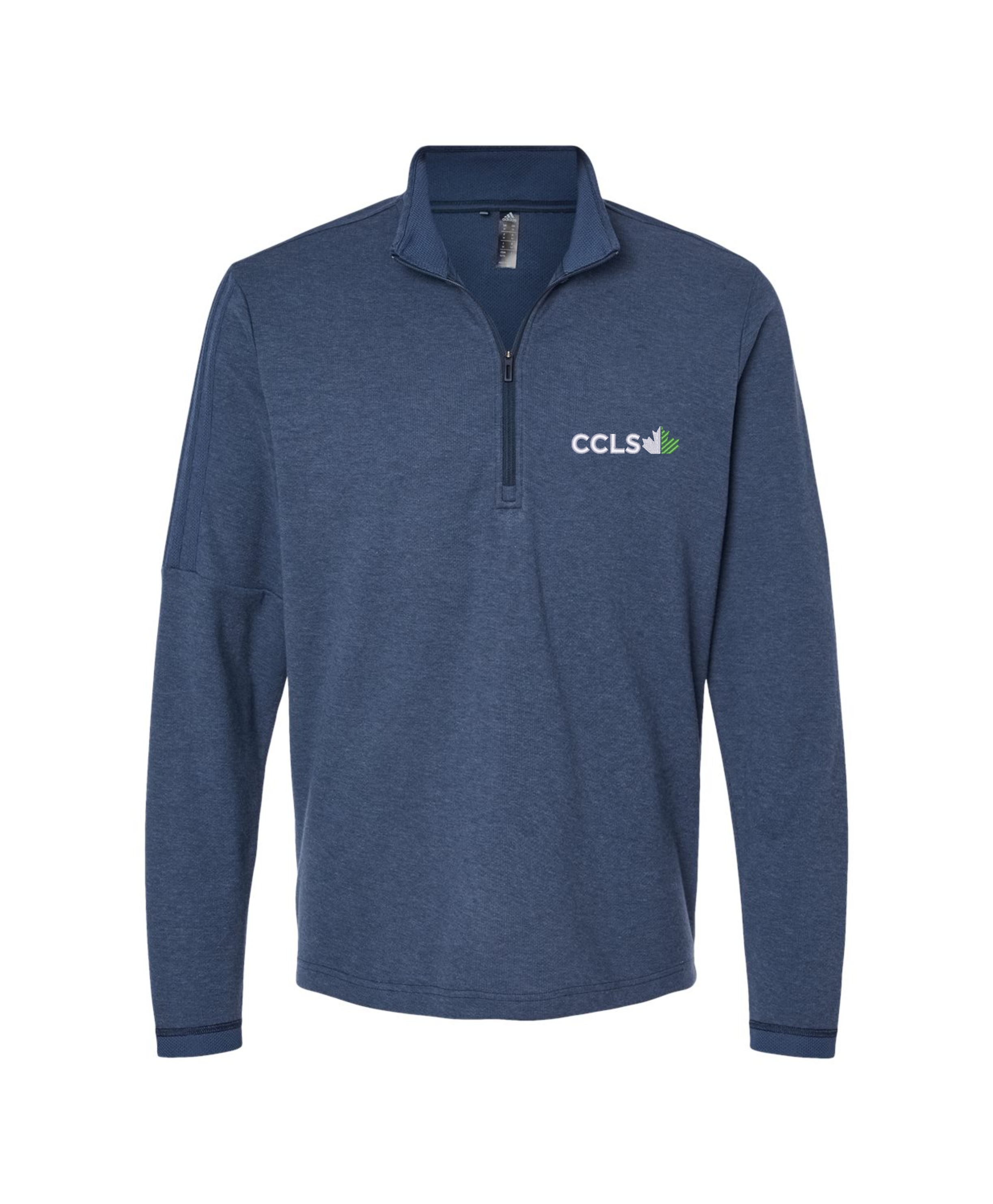 Adidas Men's 3-Stripes Quarter-Zip Sweater Pullover