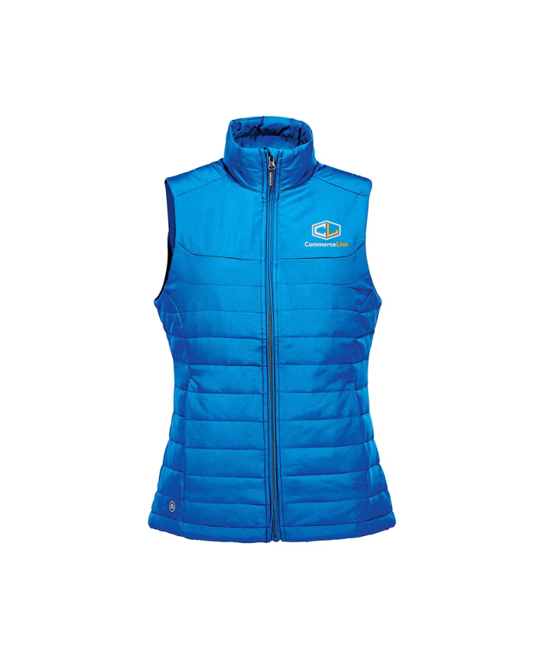 Gilet matelassé Nautilus pour femme - Bleu azur