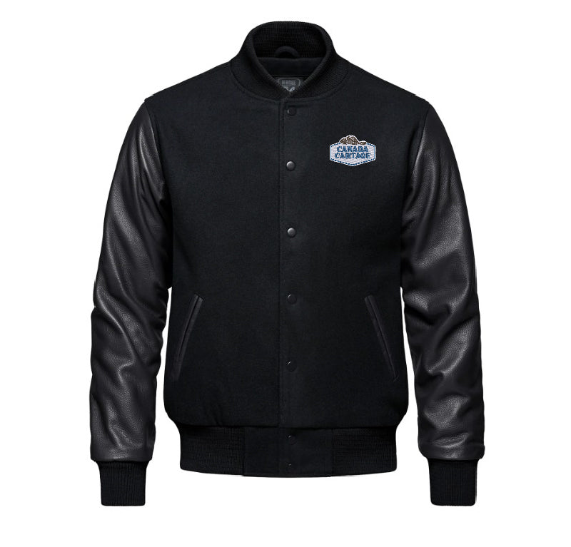 Men's Melton and Leather Jacket