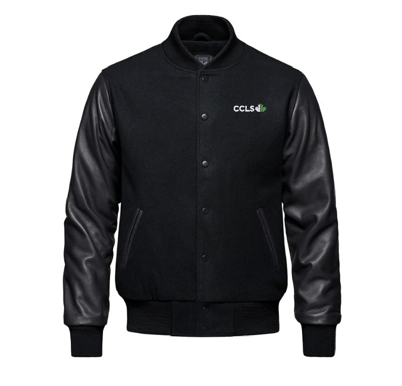 Men's Melton and Leather Jacket