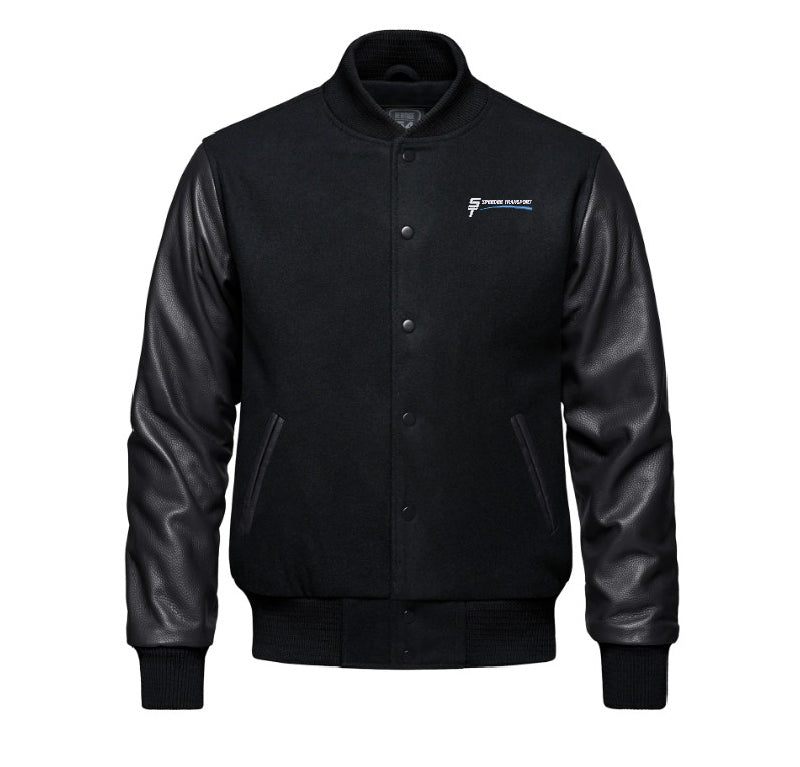Men's Melton and Leather Jacket