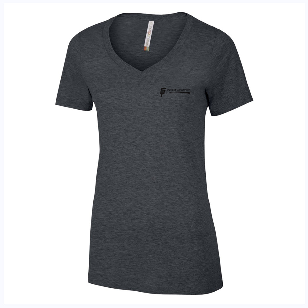 T-shirt à col en V pour femme ATC™ EUROSPUN® en filé à anneaux