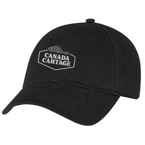 Heavyweight Brushed Cotton Drill Cap - Black